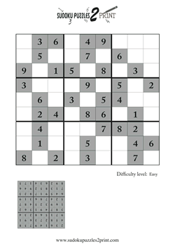 Easy Sudoku Puzzle to Print 4