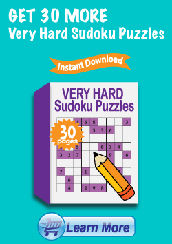 Premium Very Hard Sudoku Puzzles Package - Get 30 More Very Hard Sudoku Puzzles