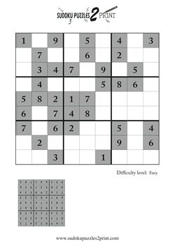 Easy Sudoku Puzzle to Print 8