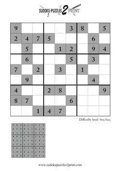 Featured Sudoku Puzzle to Print 6