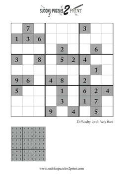 Featured Sudoku Puzzle to Print 8