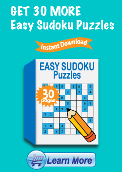 Premium Easy Sudoku Puzzles Package - Get 30 More Easy Sudoku Puzzles