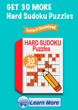 Premium Hard Sudoku Puzzles Package - Get 30 More Hard Sudoku Puzzles