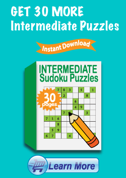 Premium Intermediate Sudoku Puzzles Package - Get 30 More Intermediate Sudoku Puzzles