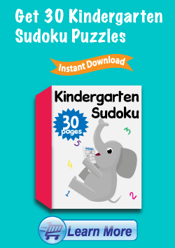 Premium Kindergarten Sudoku Puzzles Package - Get 30 More Kindergarten Sudoku Puzzles