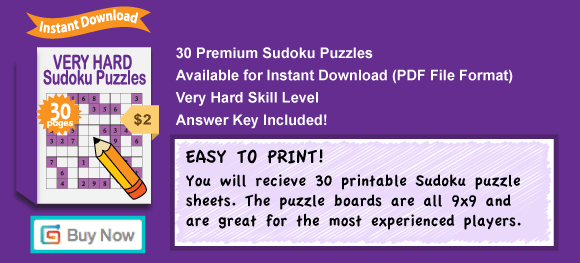 Premium Very Hard Sudoku Puzzles