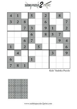 Sudoku Puzzle for Kids 1