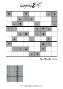 Sudoku Puzzle for Kids 3