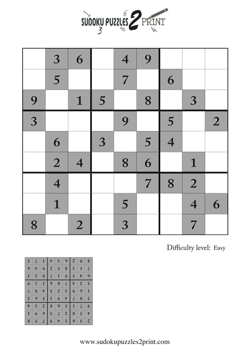 Easy Sudoku Puzzle to Print 4