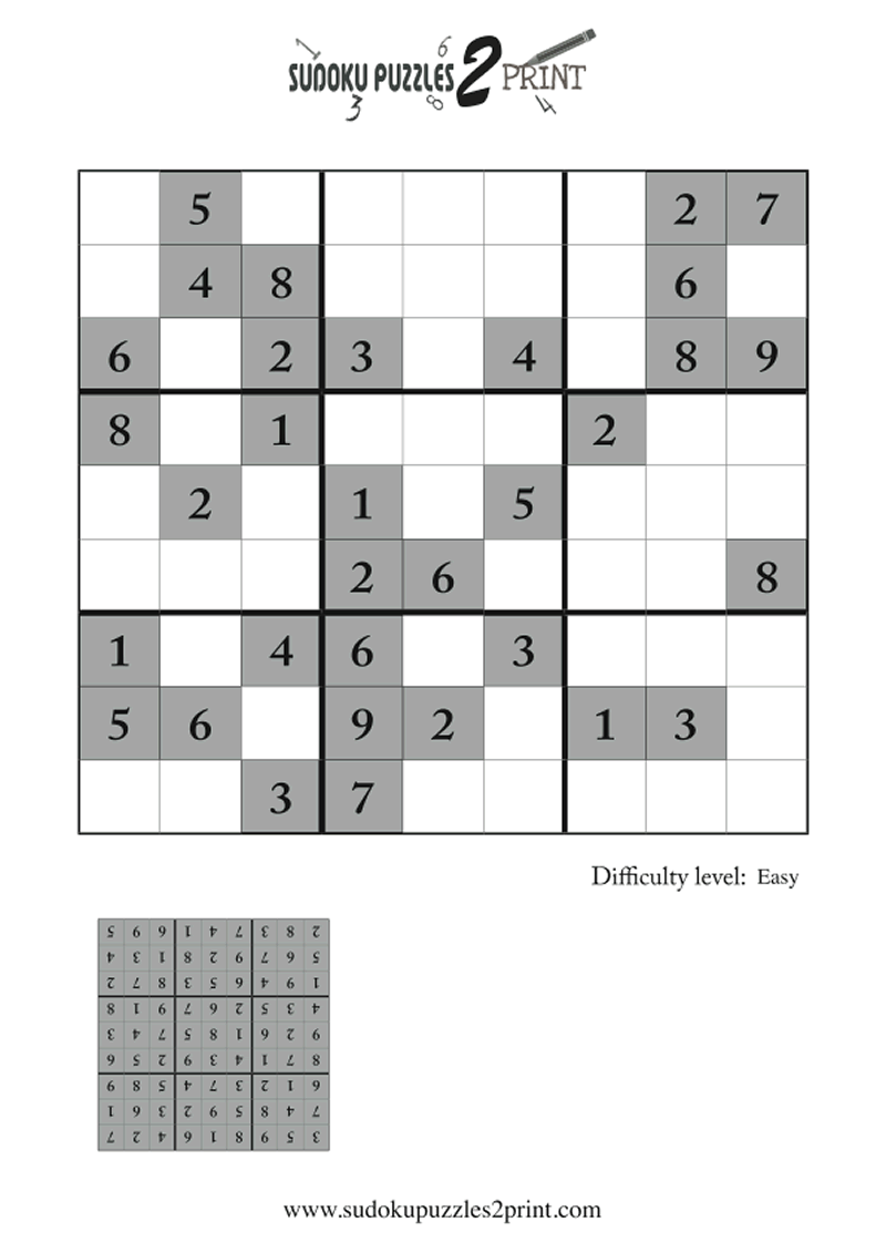 Easy Sudoku Puzzle to Print 5