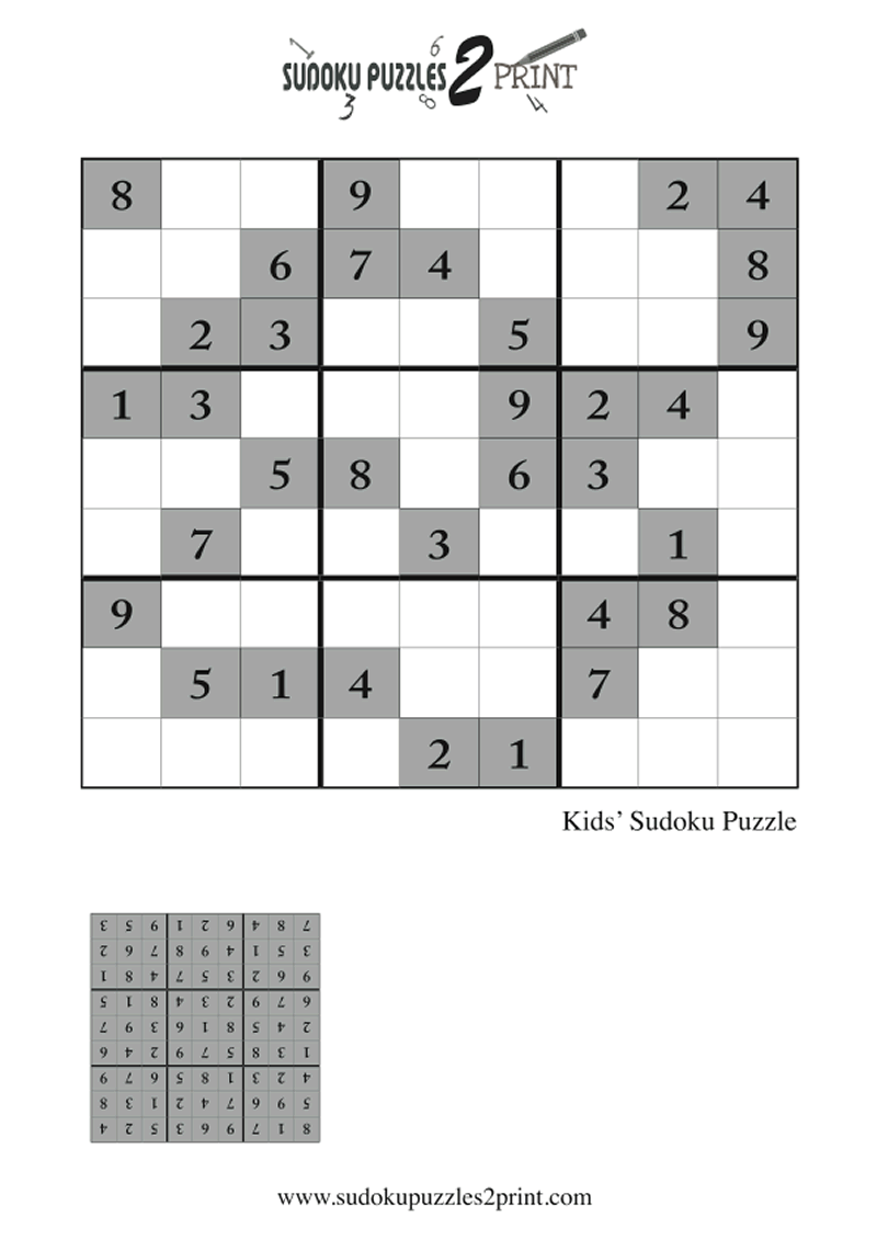 Sudoku Puzzle for Kids to Print 3