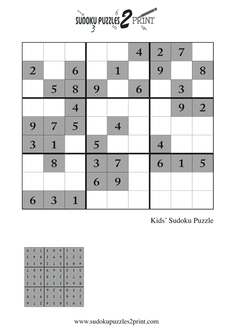Sudoku Puzzle for Kids to Print 6