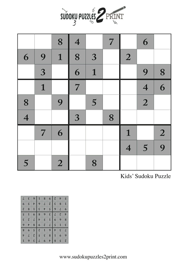 Sudoku Puzzle for Kids to Print 7