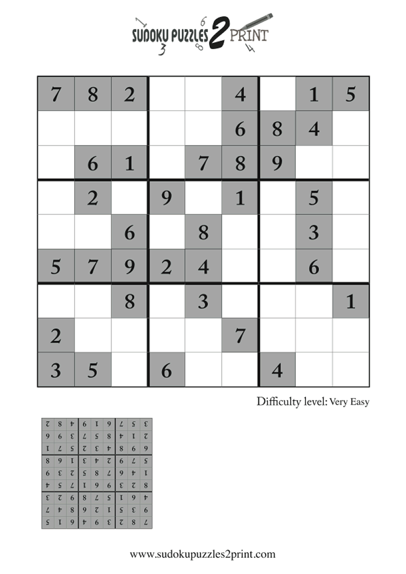 Very Easy Sudoku Puzzle to Print 2
