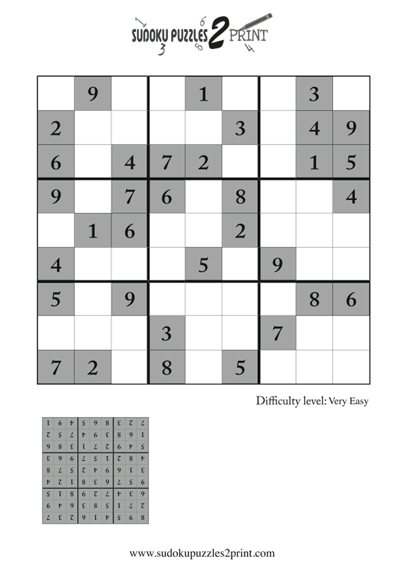 Very Easy Sudoku Puzzle to Print 3