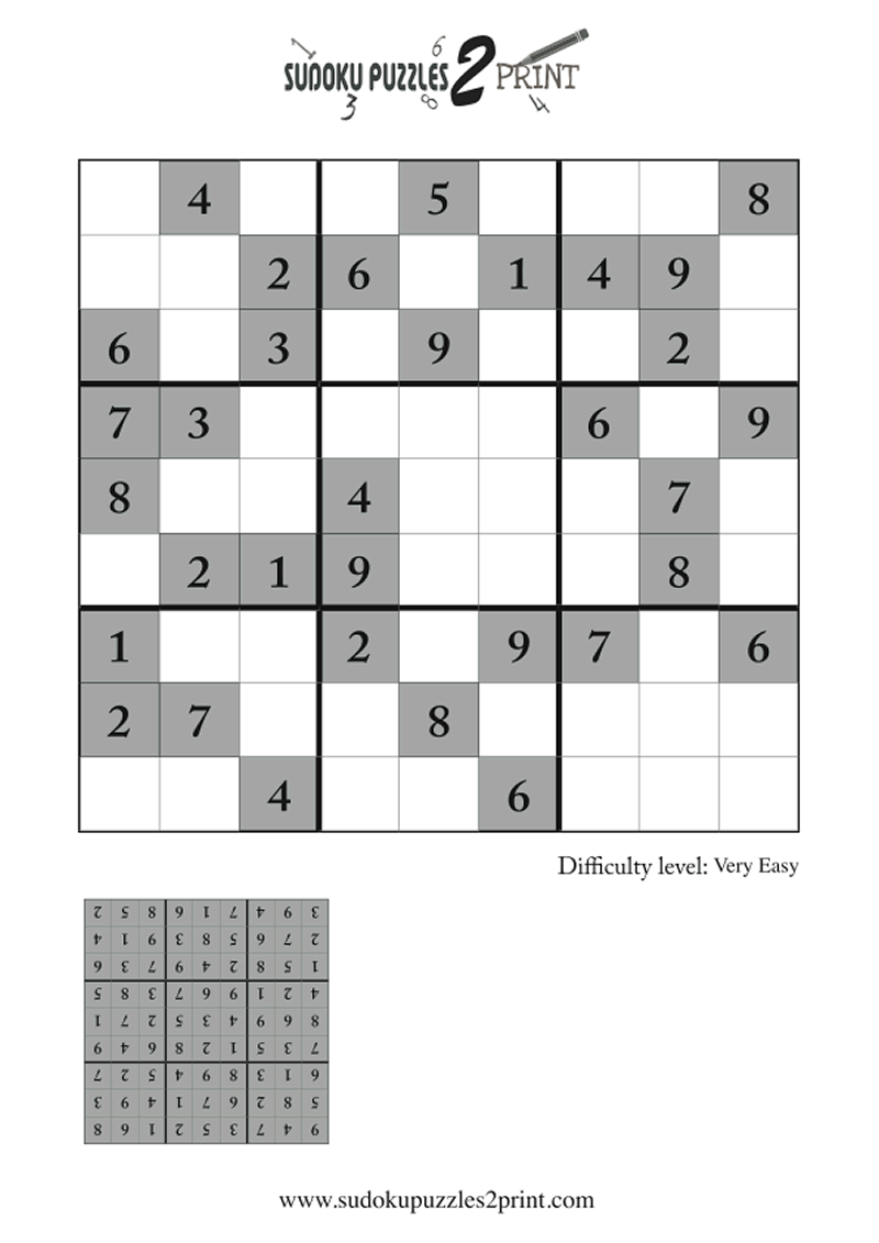 Easy Sudoku Puzzles – Free Printable