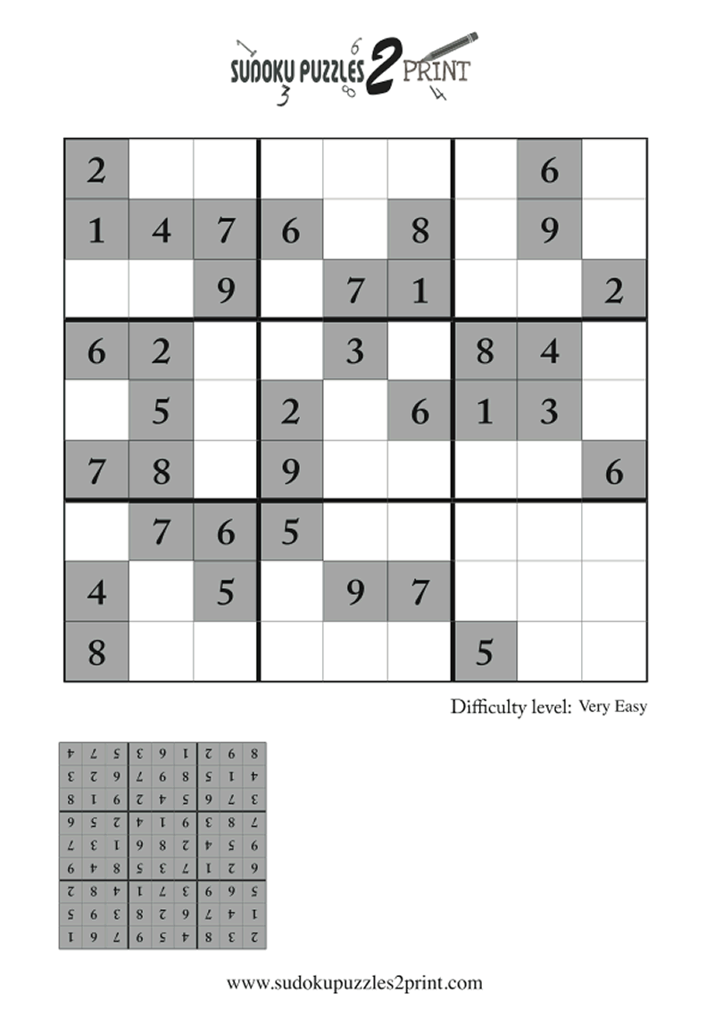 Very Easy Sudoku Puzzle to Print 8