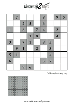 Very Easy Sudoku Puzzle to Print 5