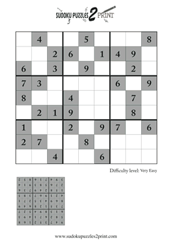 Very Easy Sudoku Puzzle to Print 7